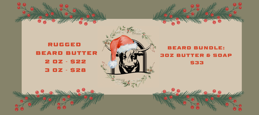 Rugged Beard Butter 3oz and Soap $33